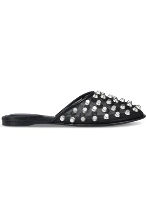 Alexander Wang Buty, Kobieta, Czarny, 39 EU, Czarne płaskie kapcie sandały