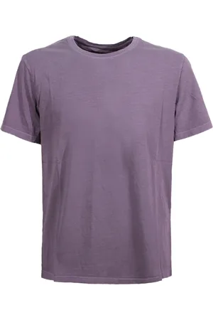 ECOALF Koszulki, Mężczyzna, Fioletowy, XL, Mauve Crew-neck T-shirt z Logo