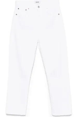 AGOLDE Jeansy, Kobieta, Niebieski, W26, Sour Cream Crop Jeansy