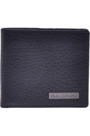 BALDININI Akcesoria, Mężczyzna, Czarny, ONE SIZE, Skóra, Mini Skórzany Portfel