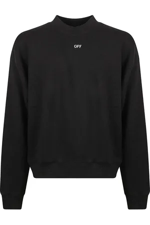 OFF-WHITE Bluzy, Mężczyzna, Czarny, S, Skate Crewneck Sweaters