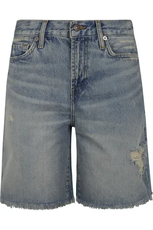 7 for all Mankind Szorty, Kobieta, Niebieski, W26, Miedziane Szorty Jeansyowe