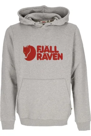 Fjällräven Bluzy, Mężczyzna, Szary, S, Bluza z Logo Szara Melanż Długi Rękaw