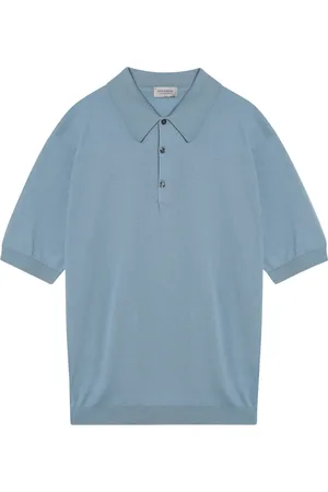 JOHN SMEDLEY Koszulki, Mężczyzna, Zielony, M, Polo z krótkim rękawem