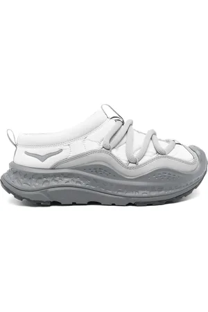 Hoka One One Buty, Mężczyzna, Szary, 41 EU, Klumpig Szary Sneaker z Elastycznymi Paskami
