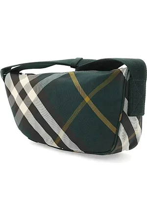 Burberry Torebki, Mężczyzna, Zielony, ONE SIZE, Elegancka Torba Skórzana