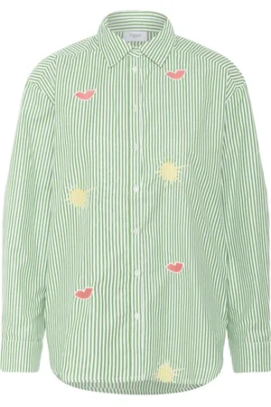 Saint Tropez Bluzki, Kobieta, Zielony, XS, Bluzka w paski Zyttasz