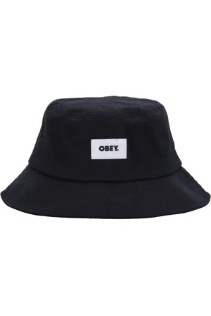 Obey Akcesoria, Mężczyzna, Czarny, ONE SIZE, Czarna czapka z daszkiem Bold Label II