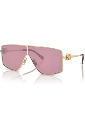 Miu Miu Akcesoria, unisex, Żółty, ONE SIZE, Eleganckie okulary przeciwsłoneczne podkreślające styl