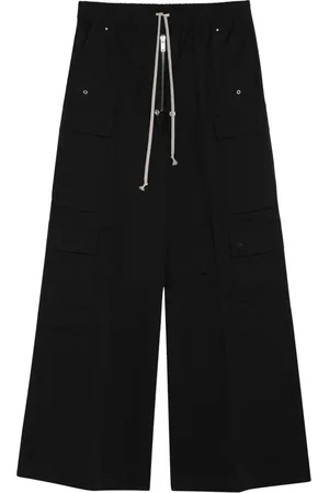 Rick Owens Spodnie, Mężczyzna, Czarny, L, Spodnie Cargo