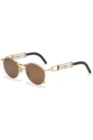 Jean Paul Gaultier Akcesoria, unisex, Żółty, ONE SIZE, Stylowe Okulary - Pas De Vis