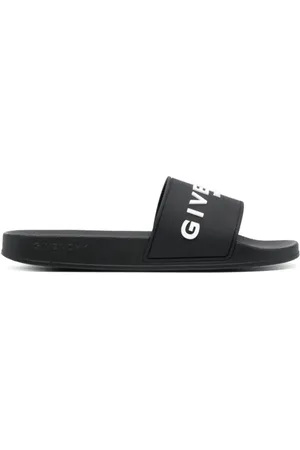 Givenchy Buty, Mężczyzna, Czarny, 41 EU, Klasyczne klapki basenowe z logo