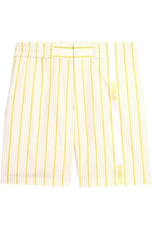 Jacquemus Szorty, Mężczyzna, Żółty, L, Krótkie spodenki Aloe w modnym stylu