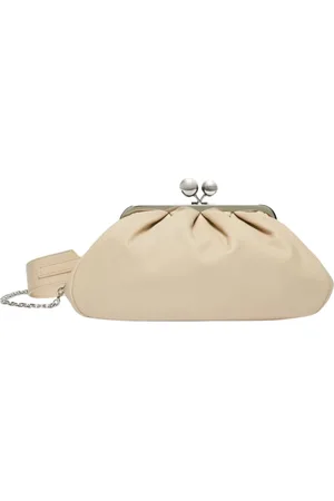 Max Mara Torebki, Kobieta, Beżowy, ONE SIZE, Poliester, Pasticcino Clutch Torba