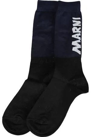 Marni Bielizna, Kobieta, Czarny, ONE SIZE, Czarne Skarpety Bin 99