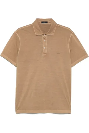 FAY Koszulki, Mężczyzna, brązowy, 2XL, Jersey Haftowany Styl Pustyni
