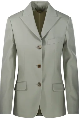 Golden Goose Kurtki, Kobieta, Zielony, 2XS, Seagrass Single Breast Jacket