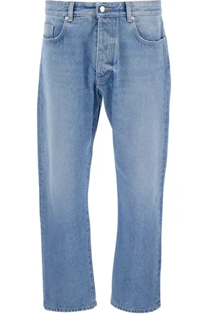 Icon Denim Jeansy, Mężczyzna, Niebieski, W36, Denim, Niebieskie Jeansyy z Logo Patch