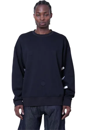 WALTER VAN BEIRENDONCK Bluzy, Mężczyzna, Czarny, S, Bluza z nadrukiem na plecach