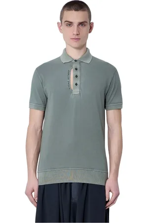 Vivienne Westwood Koszulki, Mężczyzna, Zielony, S, Zniszczony Polo Shirt z Haftem Logo