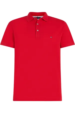 Tommy Hilfiger Koszulki, Mężczyzna, Czerwony, 3XL, 1985 Slim Fit polo czerwony Mw 0Mw 17771 XLG