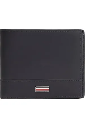 Tommy Hilfiger Akcesoria, Mężczyzna, Czarny, ONE SIZE, Męskie Portfele Czarne Kolekcja Wiosna/Lato
