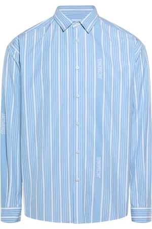 Jacquemus Koszule, Mężczyzna, Niebieski, M, Koszula Simon