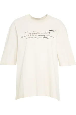 Golden Goose Koszulki, Kobieta, Biały, M, Bawełna, Biała koszulka z eleganckimi detalami
