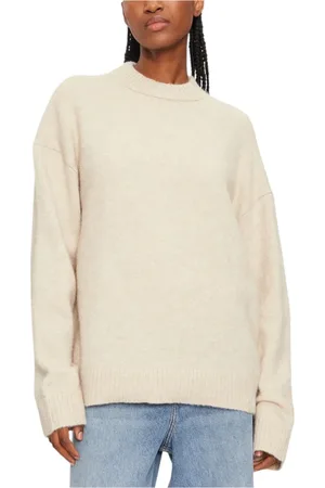 Calvin Klein Swetry, Kobieta, Beżowy, L, Beżowy Sweter Dla Jesień/Zima