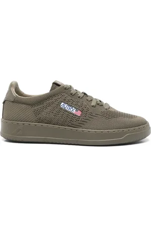 Autry Buty, Mężczyzna, Zielony, 44 EU, Niskie Dzianinowe Sneakersy