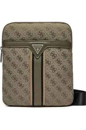 Guess Torebki, Mężczyzna, Zielony, ONE SIZE, Męska Torba na Ramię Styl Milano