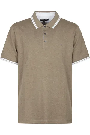 Michael Kors Koszulki, Mężczyzna, Zielony, XL, Zielony Polo z krótkim rękawem