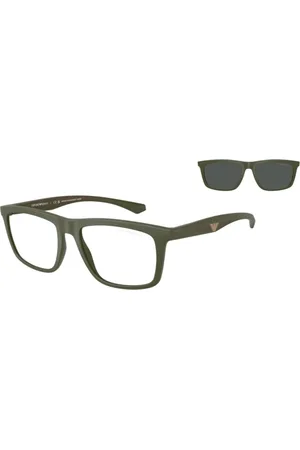 Emporio Armani Akcesoria, unisex, Czarny, ONE SIZE, Odkryj Najnowszą Kolekcję Okularów dla Stylu