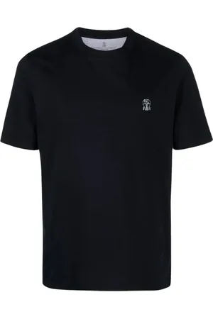 Brunello Cucinelli Koszulki, Mężczyzna, Niebieski, S, T-Shirts