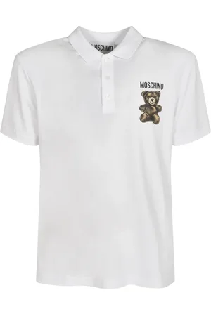 Moschino Koszulki, Mężczyzna, Biały, XL, Stylowe T-shirty i Pola