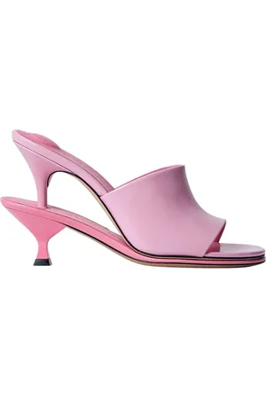 Jacquemus Buty, Kobieta, Różowy, 36 EU, Mules z Podwójnym Obcasem