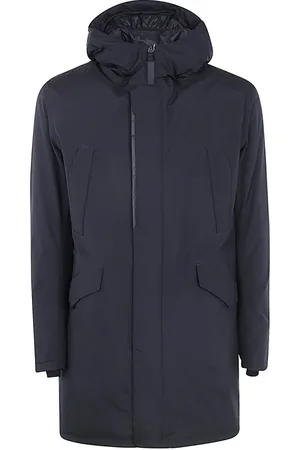 HERNO Płaszcze, Mężczyzna, Niebieski, M, Kurtka Parka Gore 2Layer