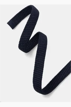 Tommy Hilfiger Akcesoria, Mężczyzna, Niebieski, 100 CM, Luźny Elastyczny Pleciony Pasek
