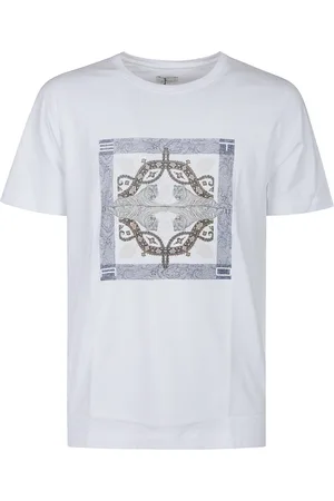 Etro Koszulki, Mężczyzna, Biały, L, Stylowy T-shirt Roma dla Mężczyzn
