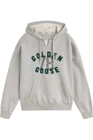 Golden Goose Bluzy, Mężczyzna, Szary, S, Klasyczny hoodie z unikalnym stylem