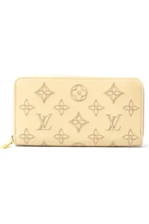 LOUIS VUITTON Pre-owned, Kobieta, Beżowy, ONE SIZE, Skóra, Pre-owned portfele płócienne