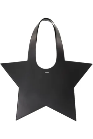 COPERNI Torebki, Kobieta, Czarny, ONE SIZE, Czarna Skórzana Mini Star Shopper Torba