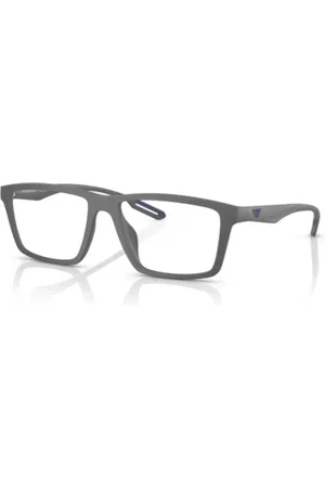 Emporio Armani Akcesoria, unisex, Szary, ONE SIZE, Stylowa Kolekcja Okularów