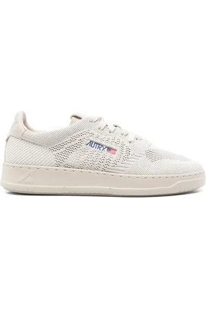 Autry Buty, Mężczyzna, Szary, 40 EU, Niskie Dzianinowe Sneakersy