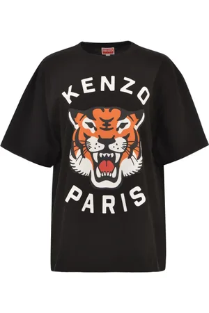 Kenzo Koszulki, Mężczyzna, Czarny, L, Bawełniana T-shirt z logo