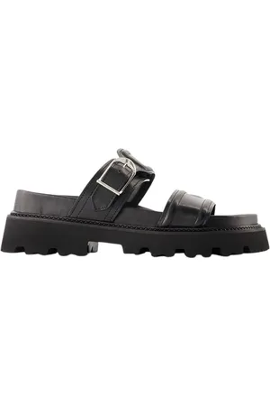 Zadig & Voltaire Buty, Kobieta, Czarny, 40 EU, Czarne skórzane sandały