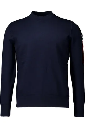 Parajumpers Swetry, Mężczyzna, Niebieski, XL, Stylowy Granatowy Sweter Braw