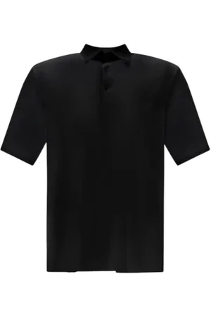 HERNO Koszulki, Mężczyzna, Czarny, XL, Polo z Technicznego Materiału Czarny