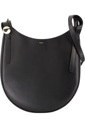 COPERNI Torebki, Kobieta, Czarny, ONE SIZE, Czarna skórzana torba na ramię