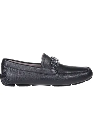 Salvatore Ferragamo Buty, Mężczyzna, Czarny, 41 EU, Nero/Jasnoszary Buty Kierowcy
